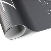 Papier Cadeau Nom du couple personnalisé (Coin rond)