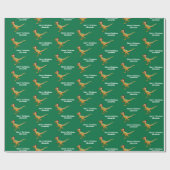 Papier Cadeau Nom du garçon personnalisé Raptor de dinosaure de  (Plat)