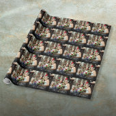 Papier Cadeau Nom du script photo Mariage personnalisé