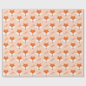 Papier Cadeau Nom du visage Fox Animal (Plat)