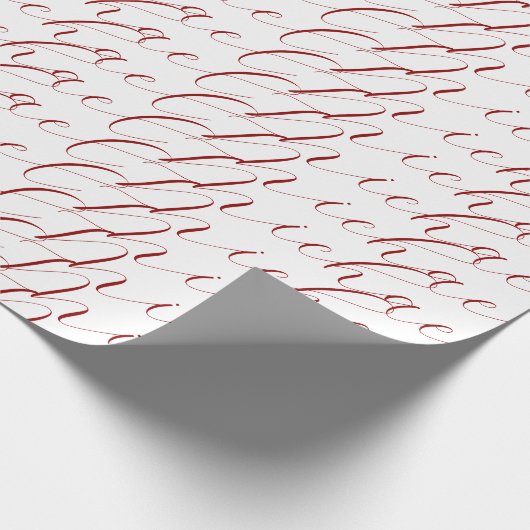 Papier Cadeau Nom écriture manuscrite professionnelle minimalist (Coin)