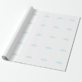 Papier Cadeau Nom élégant moderne simple et professionnel (Déroulé)