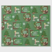 Papier Cadeau Nom et emplacement de livraison père Noël (Plat)