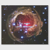 Papier Cadeau Nom, étoile supergigantesque rouge Monocerotis, (Plat)