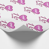 Papier Cadeau Nom fait sur commande V03 de ZÈBRE de (Coin)