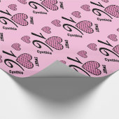 Papier Cadeau Nom fait sur commande V06 de POINTS de (Coin)