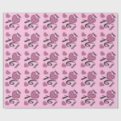 Papier Cadeau Nom fait sur commande V06 de POINTS de (Plat)