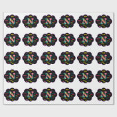Papier Cadeau Nom floral Nana (Plat)