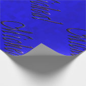 Papier Cadeau Nom Micheal Logos Sur Bleu, (Coin)