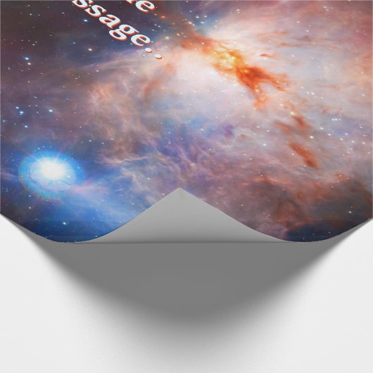 Papier Cadeau Nom, Nébuleuse de la flamme en Orion, intriguant e (Coin)
