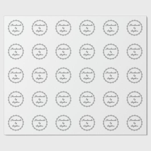 Papier Cadeau nom personnalisé (Plat)