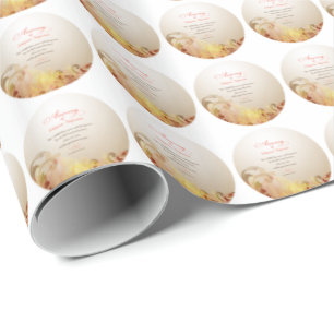 Papier Cadeau Nom personnalisé & Année Religieuse, 60e Anniversa