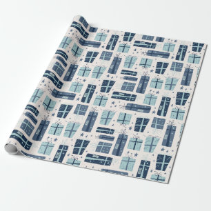 Papier Cadeau Nom personnalisé Boho présente Noël Motif
