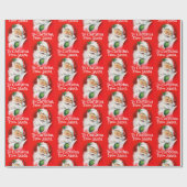 Papier Cadeau Nom personnalisé Enfants Wen Père Noël Noël (Plat)