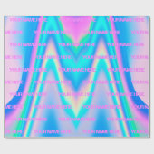 Papier Cadeau Nom personnalisé Fabot (Plat)