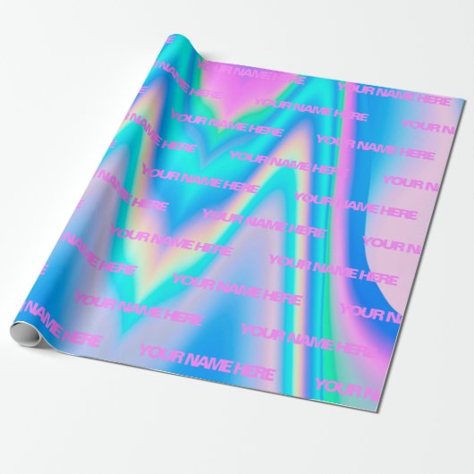 Papier Cadeau Nom personnalisé Fabot (Déroulé)