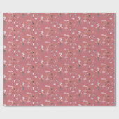 Papier Cadeau Nom personnalisé Nutcracker Ballet Ballerina Noël (Plat)