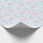 Papier Cadeau Nom personnalisé Preppy Nutcracker (Coin)