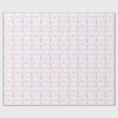 Papier Cadeau Nom personnalisé Preppy Nutcracker (Plat)