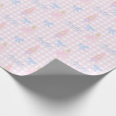 Papier Cadeau Nom personnalisé Preppy Nutcracker (Coin)