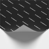 Papier Cadeau Nom personnalisé Texte monogramme motif Cadeau Ann (Coin)