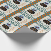 Papier Cadeau Nom Photo Age Jersey Numéro Sentiment Hockey (Coin)