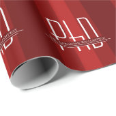 Papier Cadeau Nom rouge Nom de la licence PhD (Coin rond)