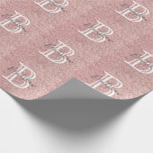 Papier Cadeau Nom Simple Pailleté (Coin)