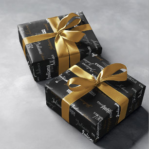 Papier Cadeau nommé . votre propre nom . personnalisé