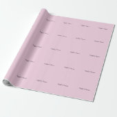 Papier Cadeau Noms de couple classiques professionnels uniques (Déroulé)