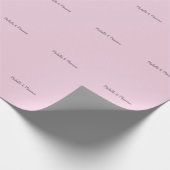 Papier Cadeau Noms de couple classiques professionnels uniques (Coin)