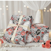 Papier Cadeau Noms de Fleurs Modernes Mariage