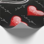 Papier Cadeau Noms Des Couples Dans Les Coeurs (Coin)