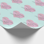 Papier Cadeau Noms personnalisés ou initiales Parties scintillan (Coin)