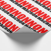 PAPIER CADEAU NON À MACRON (Coin)