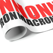 PAPIER CADEAU NON À MACRON (Coin rond)