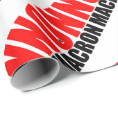 PAPIER CADEAU NON À MACRON (Coin rond)