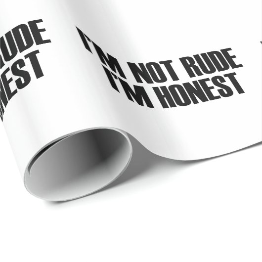 Papier Cadeau Non grossier honnête (Coin rond)