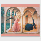 Papier Cadeau NONCIATION de Fra Beato Angelico Christmas Pink (Plat)