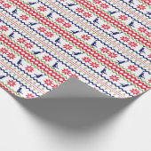 Papier Cadeau Nordic Style Basketball Player Christmas (Coin)