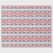 Papier Cadeau Nordic Style German Shepherd Dog Christmas (Plat)