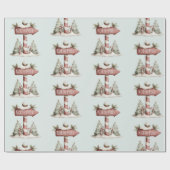 Papier Cadeau North Pole Sign | Wrapping Paper (Plat)
