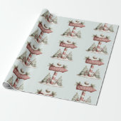 Papier Cadeau North Pole Sign | Wrapping Paper (Déroulé)