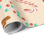 Papier Cadeau Nostalgale, Cookies, cacao, Sucres de canne (Coin rond)