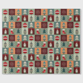 Papier Cadeau Nostalgale Vintage Patchwork Quilt (Plat)