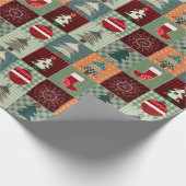 Papier Cadeau Nostalgale Vintage Patchwork Quilt (Coin)