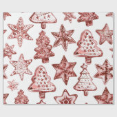 Papier Cadeau Nostalgic Christmas Red (Plat)
