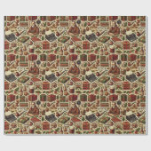 Papier Cadeau Nostalgic Christmas Wrapping Paper for Grandfather (Plat)