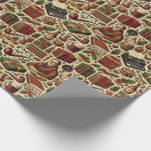 Papier Cadeau Nostalgic Christmas Wrapping Paper for Grandfather (Coin)