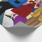 Papier Cadeau Nostalgic Retro 1950's Style (Coin)